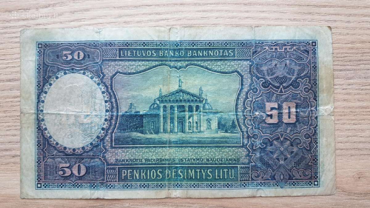 1928 m. 50 litų smetoniškas - nuotraukos Nr. 2