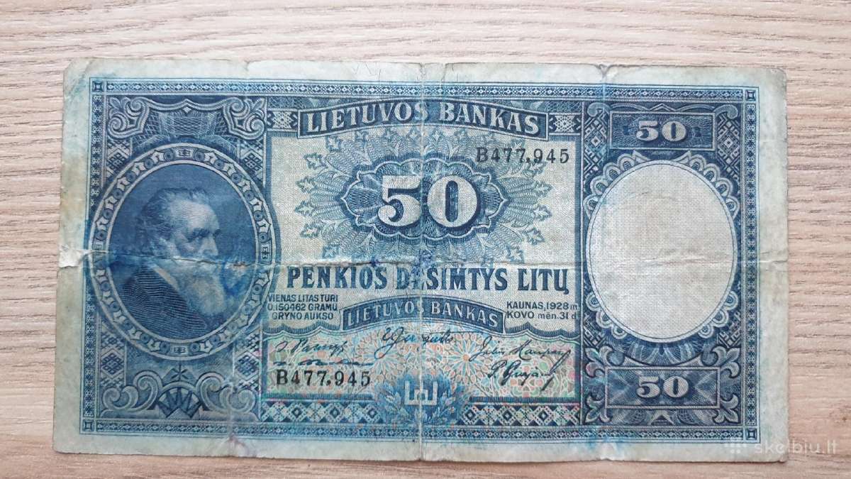 1928 m. 50 litų smetoniškas