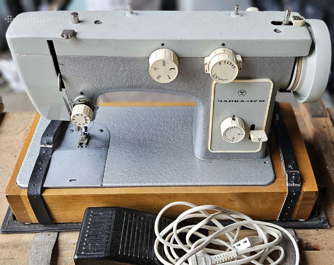 Siuvimo mašina elektrinė/rankinė Chaika 142m - nuotraukos Nr. 4