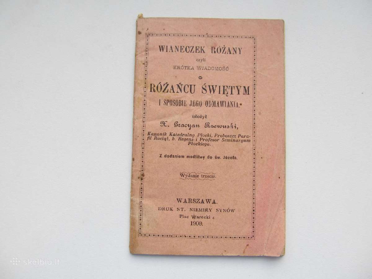 Lenkiška ,Rozancu Svietym , 1900
