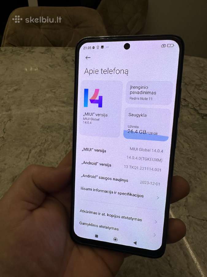 Redmi Note 11, 6/128gb - nuotraukos Nr. 4