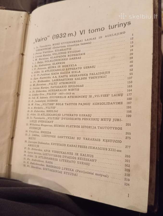 Mėnesinis kultūros žurnalas "Vairas" 1932m. - nuotraukos Nr. 6