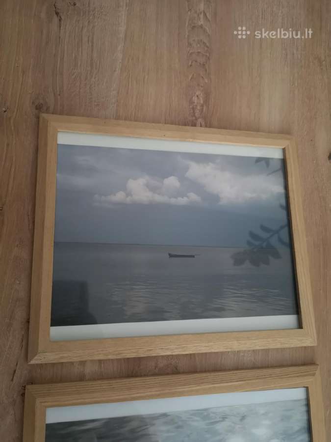 Natūralaus medžio šviesūs remeliai su stiklais - nuotraukos Nr. 4