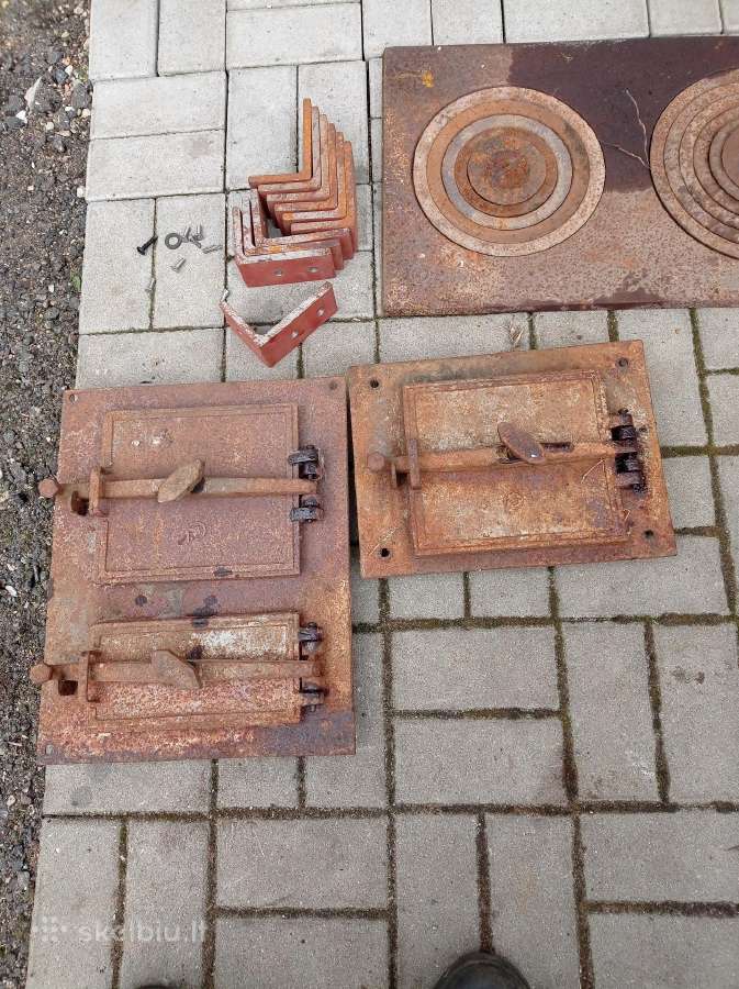 Spižinės krosnies-pečiaus dalys