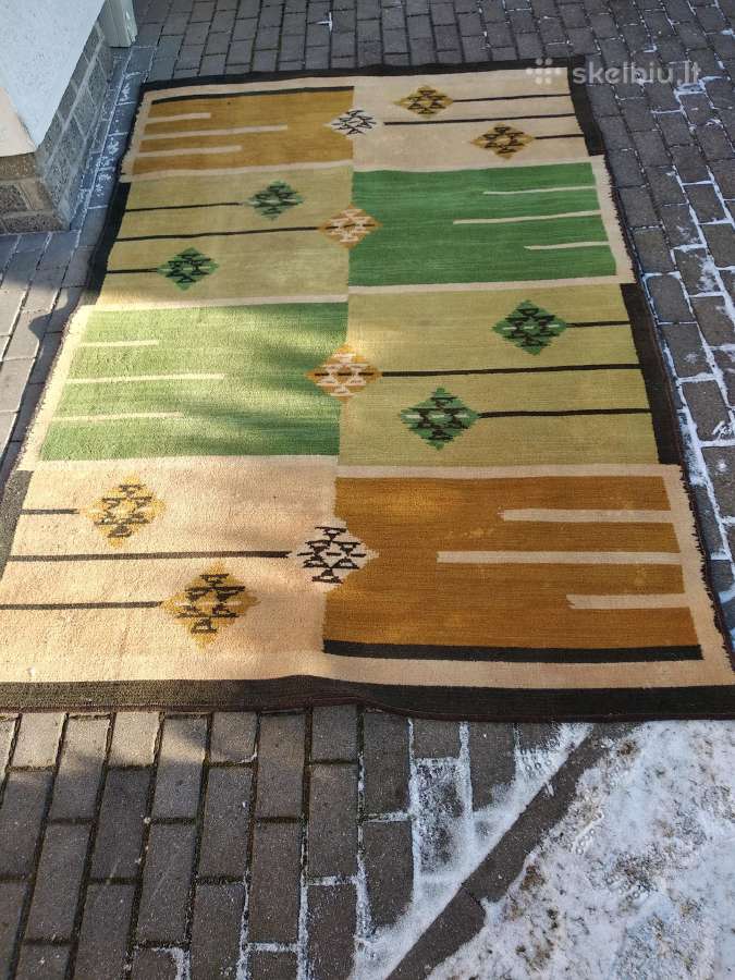 Lentvario vilnonis vintažinis kilimas - nuotraukos Nr. 4