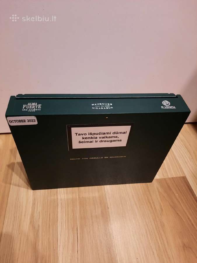 32. Cigarų dėžė Plasencia žalia - nuotraukos Nr. 4
