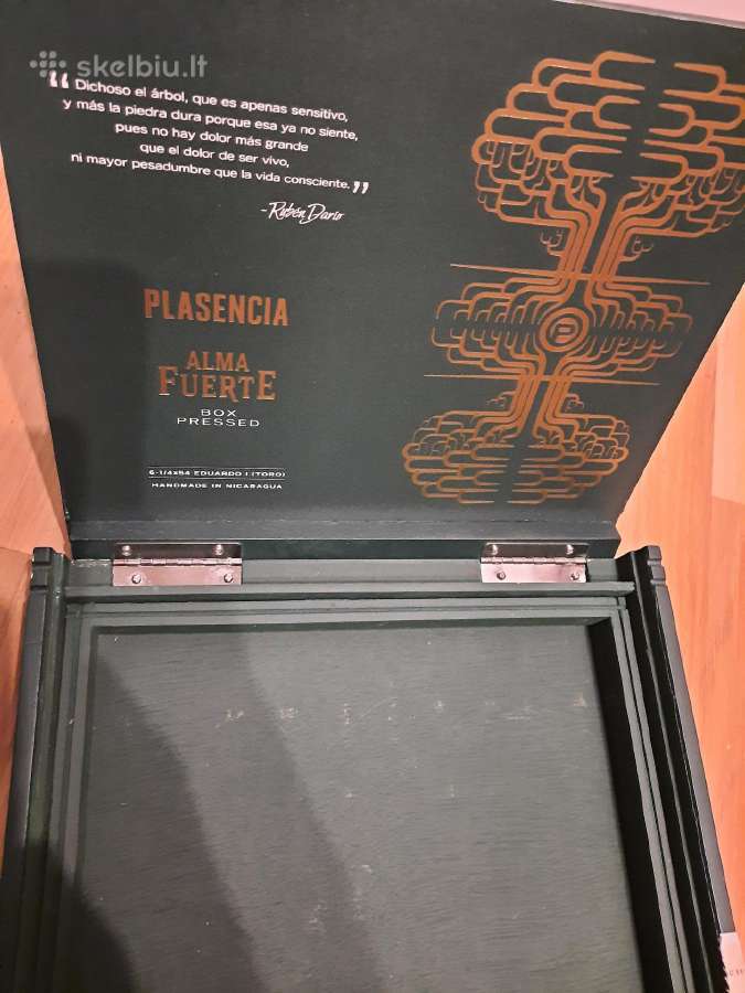 32. Cigarų dėžė Plasencia žalia - nuotraukos Nr. 5