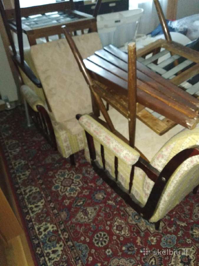 Svetainės raudonmedžio rumuniškas kompl,režans" - nuotraukos Nr. 8