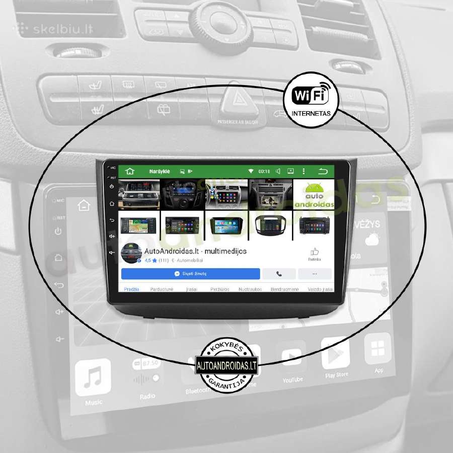 Mercedes Vito Viano W639 2004-12 Android multimedi - nuotraukos Nr. 3