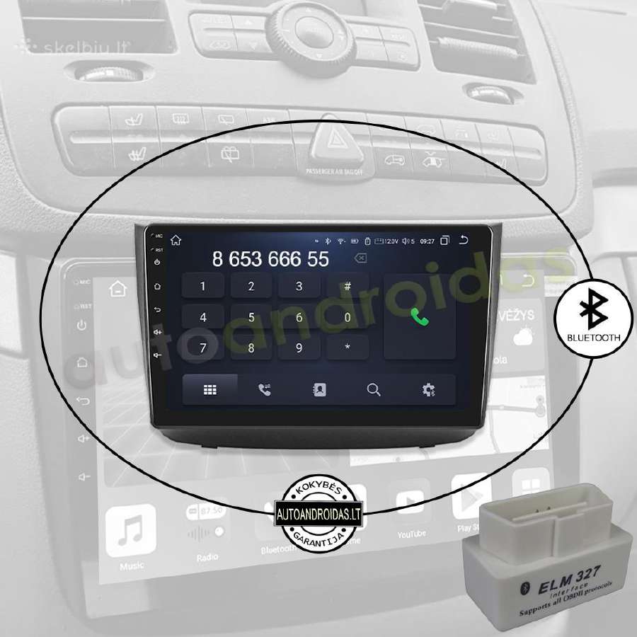 Mercedes Vito Viano W639 2004-12 Android multimedi - nuotraukos Nr. 5