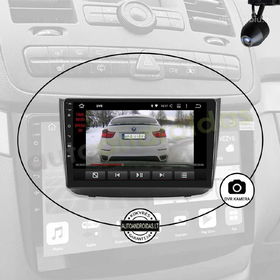 Mercedes Vito Viano W639 2004-12 Android multimedi - nuotraukos Nr. 8