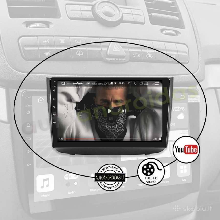 Mercedes Vito Viano W639 2004-12 Android multimedi - nuotraukos Nr. 9