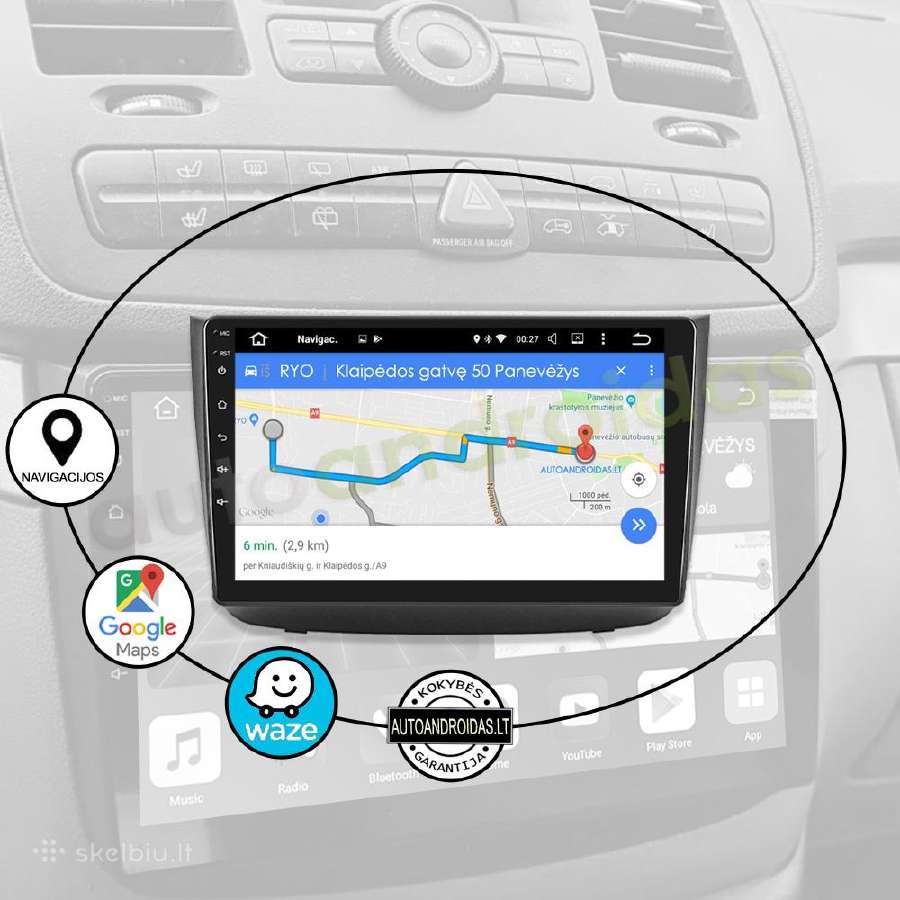 Mercedes Vito Viano W639 2004-12 Android multimedi - nuotraukos Nr. 11