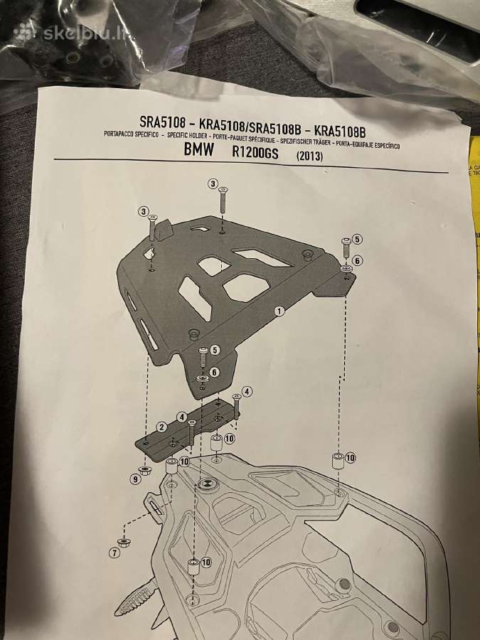 Bagazines laikiklis bmw r1200 - nuotraukos Nr. 3