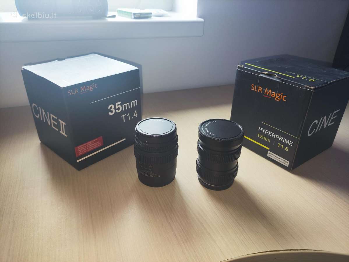 SLR Magic 35 mm Mft cine šviesūs objektyvas 35mm