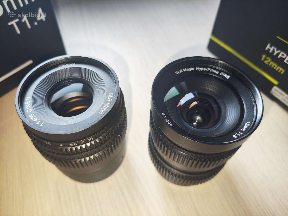 SLR Magic 35 mm Mft cine šviesūs objektyvas 35mm - nuotraukos Nr. 3