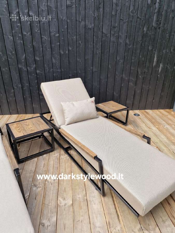 Saulės gultas Modern, Dark'style wood - nuotraukos Nr. 11