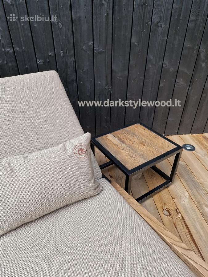 Saulės gultas Modern, Dark'style wood - nuotraukos Nr. 14