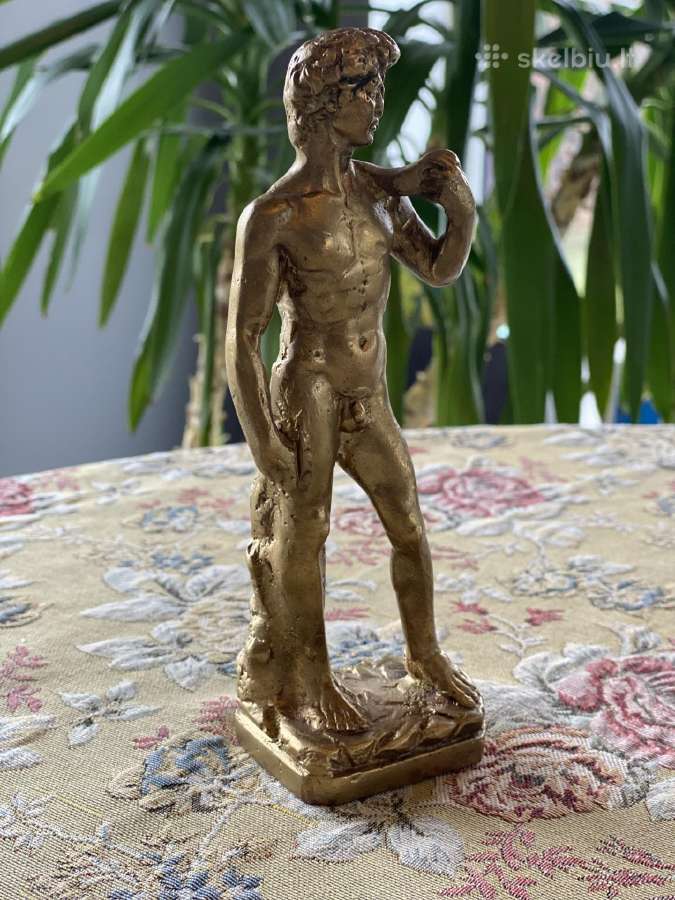 Bronzinė kompozicija Dovydas prieš Galijotą . - nuotraukos Nr. 4