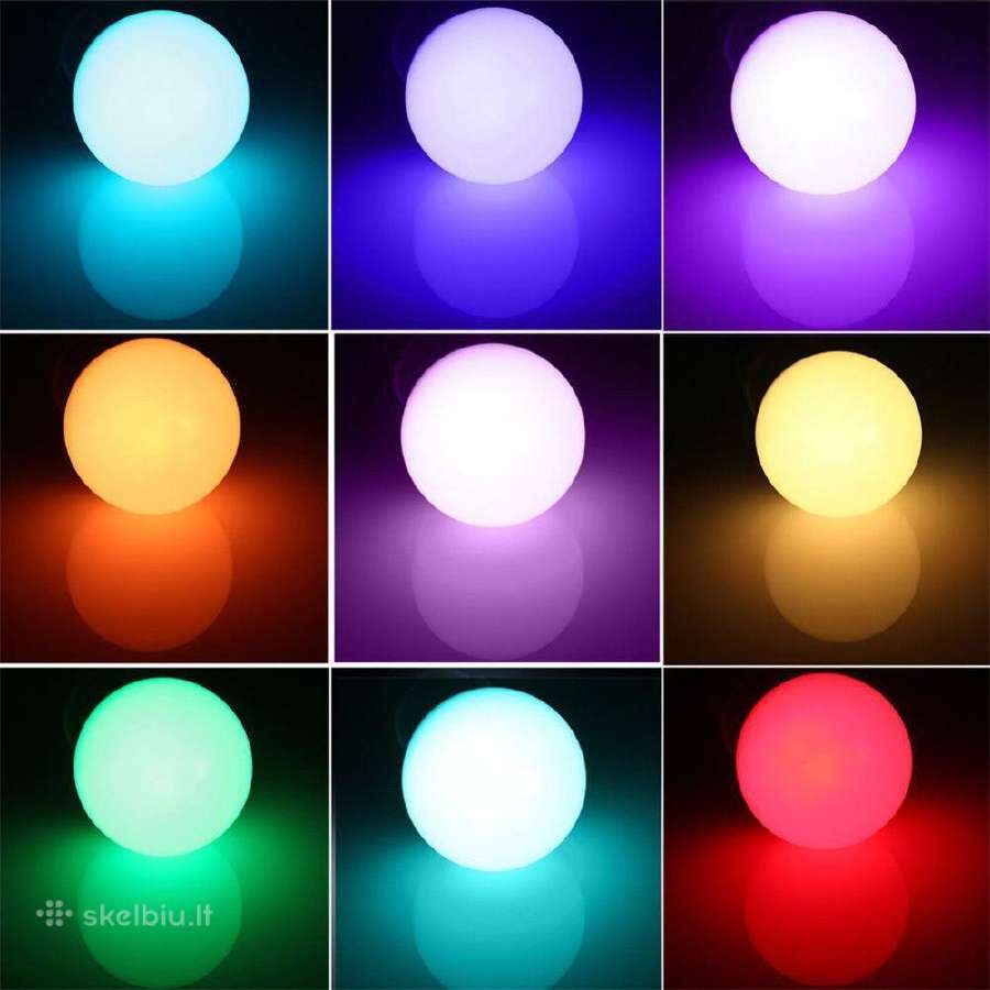 LED lempa Bulb A60 B22 Rgb LED lemputė 5w Rgb - nuotraukos Nr. 2