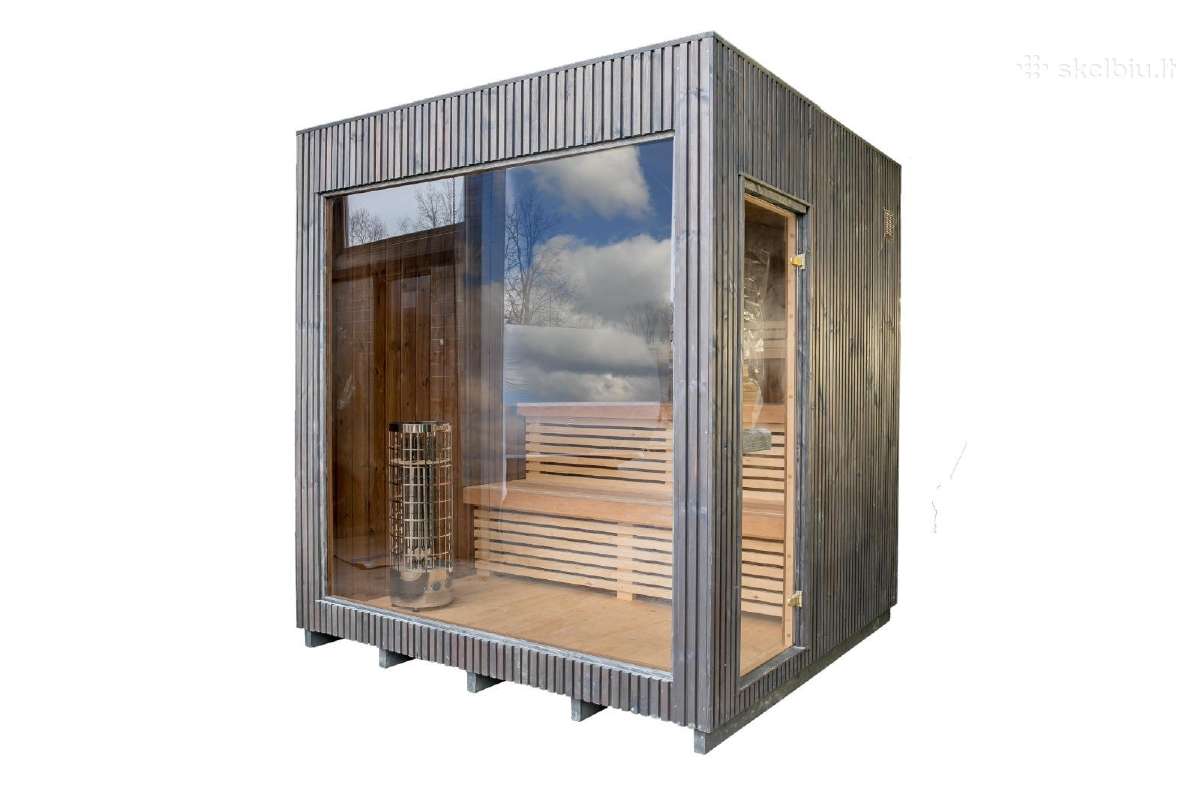 Karkasinė premium pirtis 2.3x2.3m - nuotraukos Nr. 7