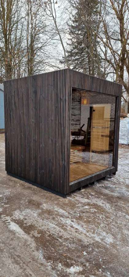 Karkasinė premium pirtis 2.3x2.3m - nuotraukos Nr. 3