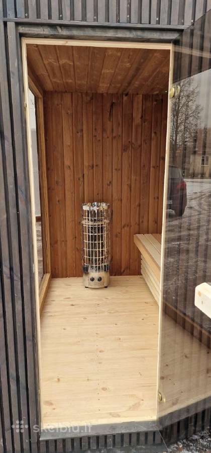 Karkasinė premium pirtis 2.3x2.3m - nuotraukos Nr. 8
