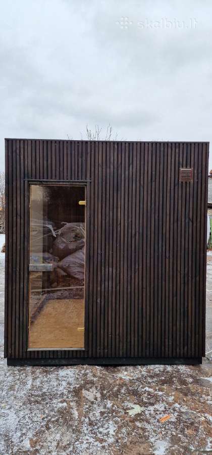 Karkasinė premium pirtis 2.3x2.3m - nuotraukos Nr. 9