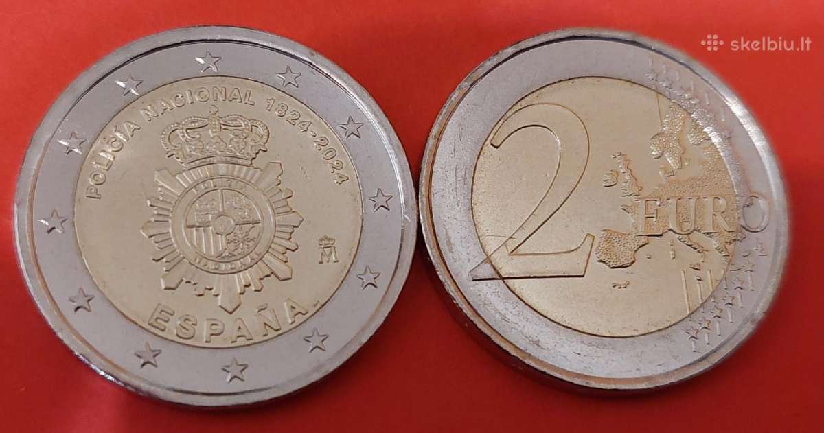 Ispanija 2024m.2 € Nacionaline policija Unc