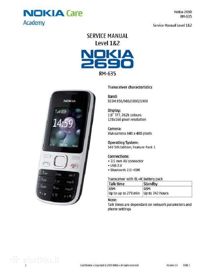Nokia 2690(susiekimas per skelbiu chat) - nuotraukos Nr. 2