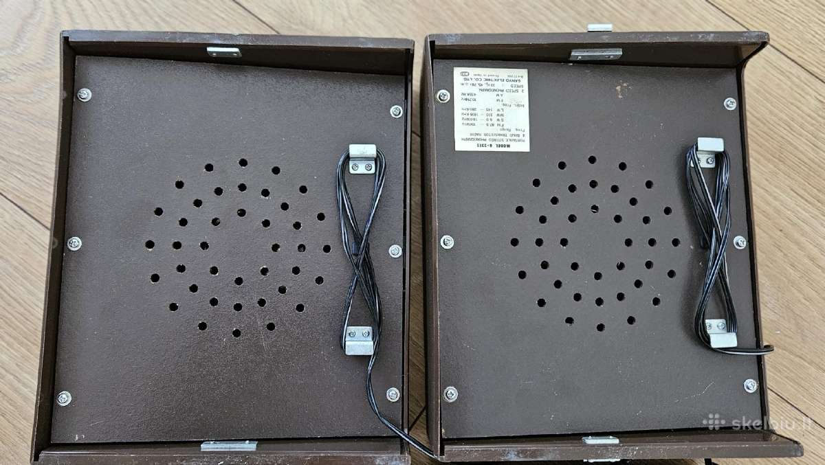 Sanyo G-2312 vintažinis nešiojamas fonografas - nuotraukos Nr. 5