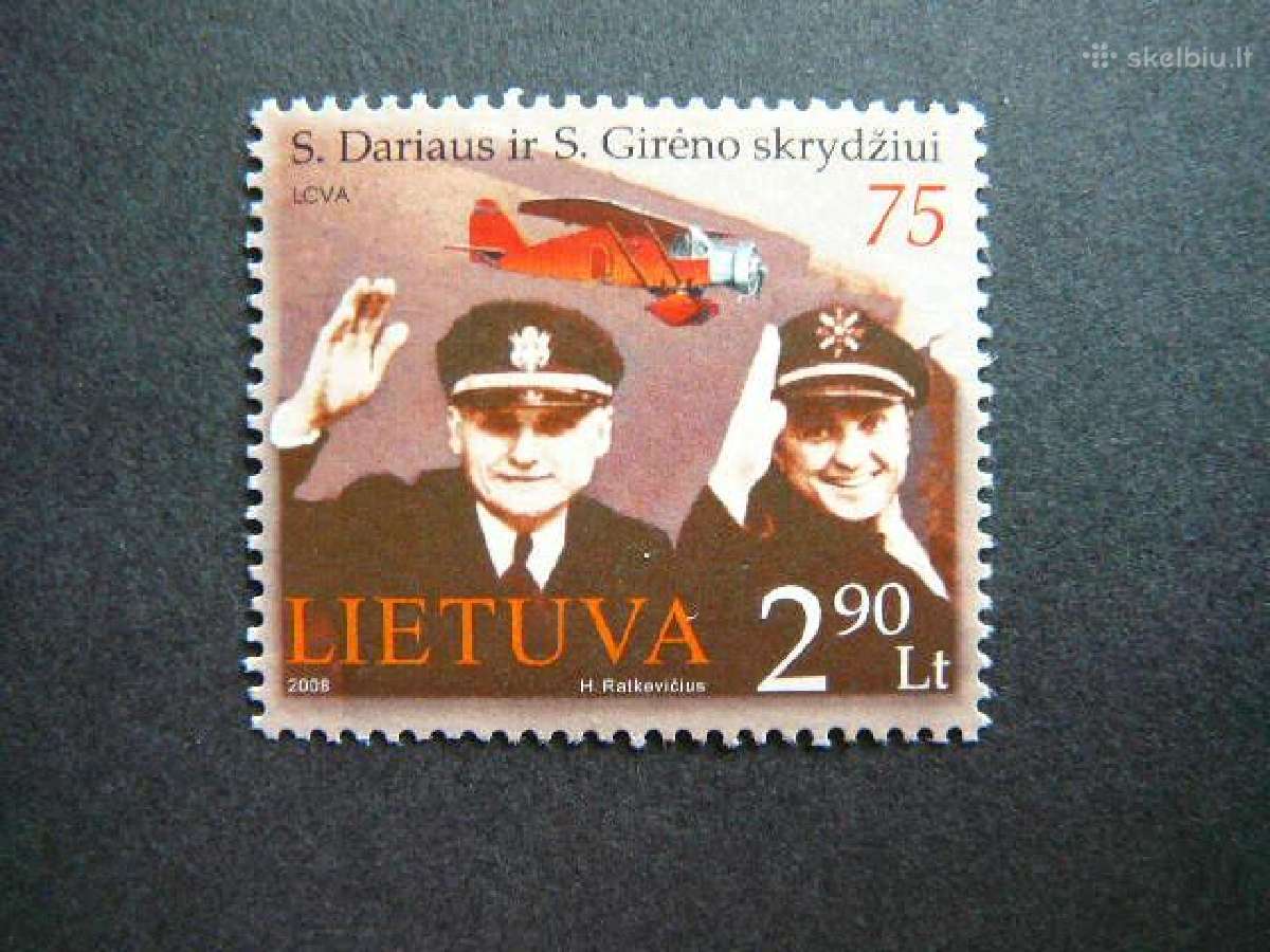 Lietuva 2008 Darius ir Girenas Mnh lit980s