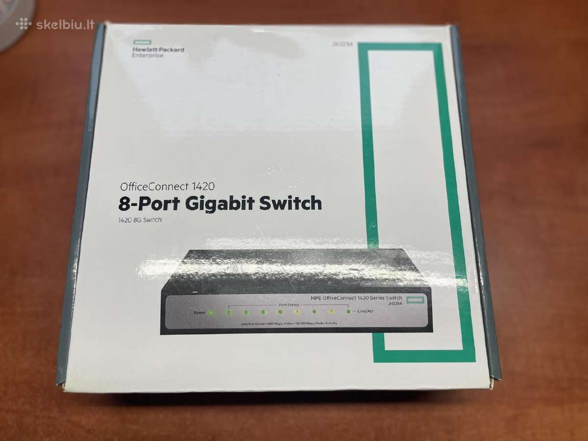 Naujas 8 port Gigabit switchas