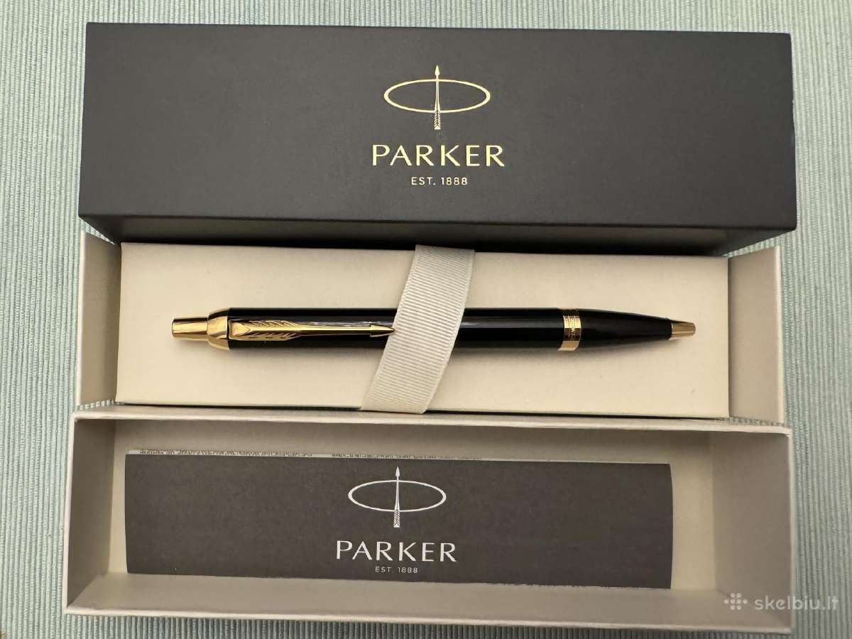 Parker Im Gold Finish Trim GT /Solid Ballpoint Pen - nuotraukos Nr. 5