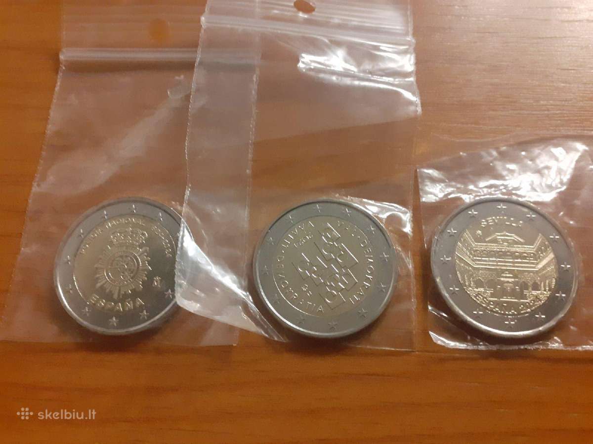 Naujausi 2 eur proginiai Ispanija ir Suomija