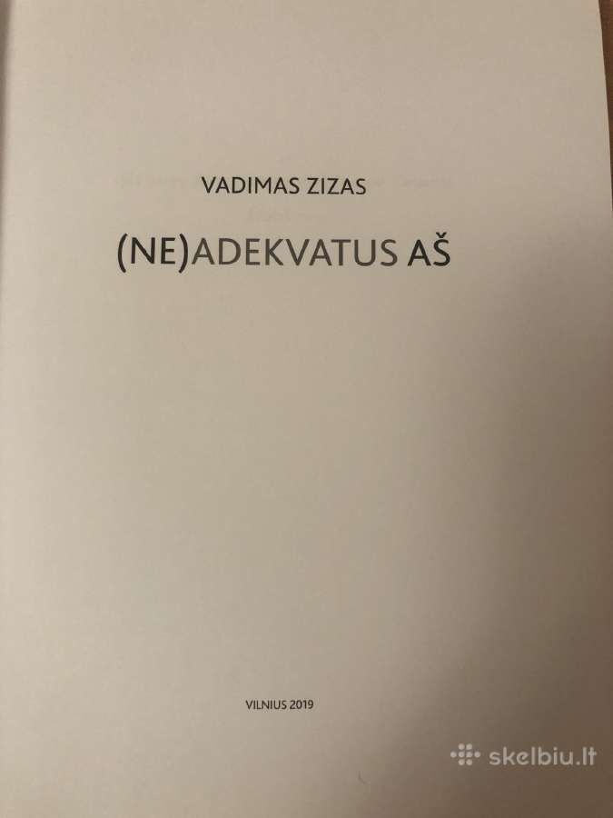 Knyga neadekvatus aš - nuotraukos Nr. 3