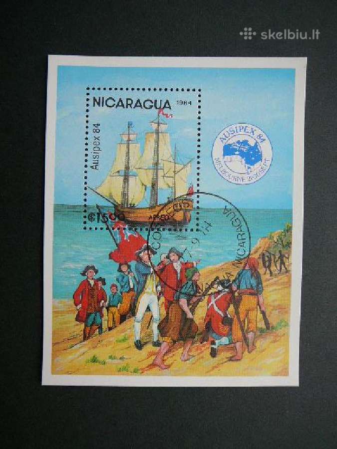 Burlaiviai Laivai Nikaragva 1984 kr837