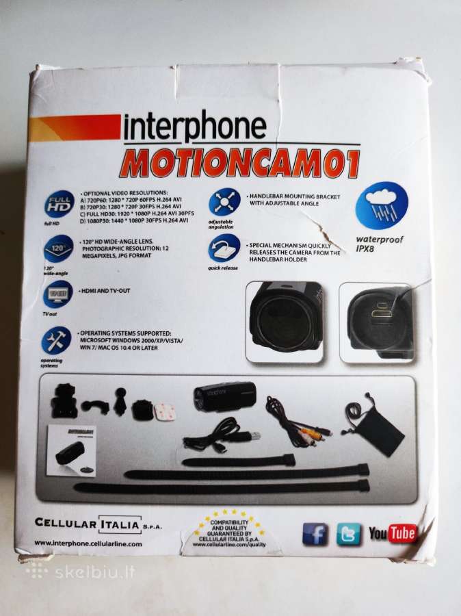 Interphone Full HD motioncam atspari vandeniui - nuotraukos Nr. 2