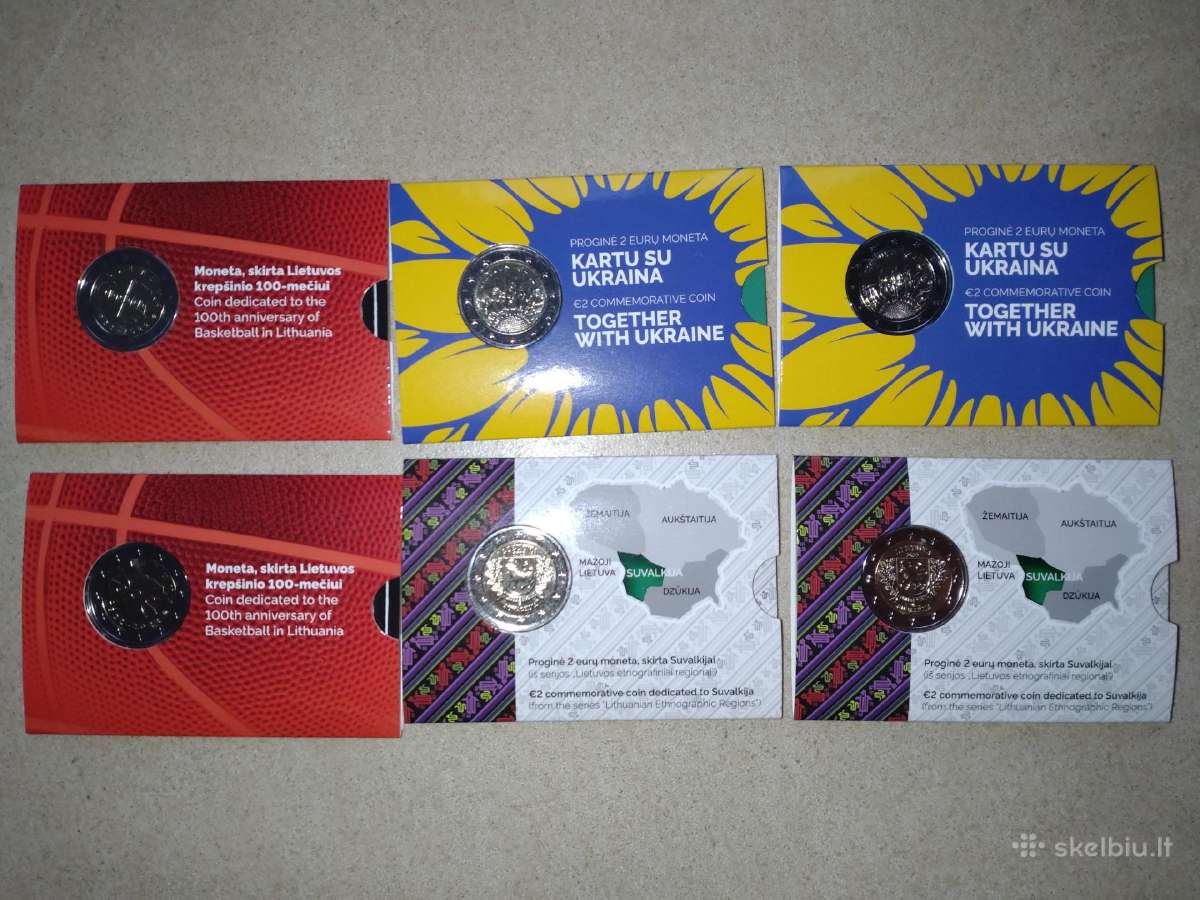 2 Eur kortelėse - krepšiniui, Suvalkijai, Ukrainai