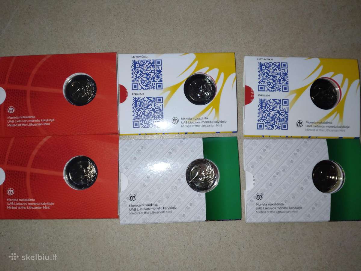 2 Eur kortelėse - krepšiniui, Suvalkijai, Ukrainai - nuotraukos Nr. 2