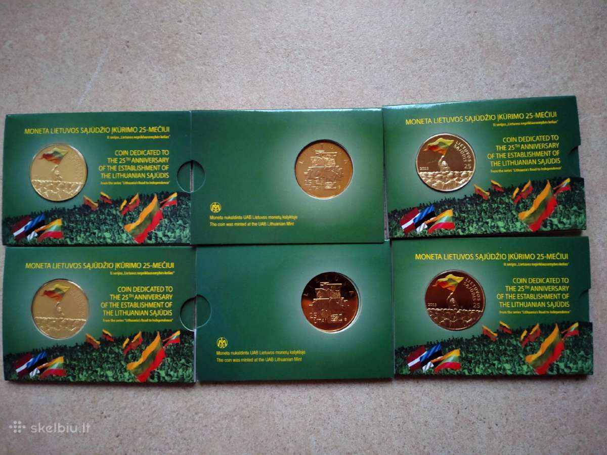 25 litai kortelėje - Sąjūdžio 25-mečiui