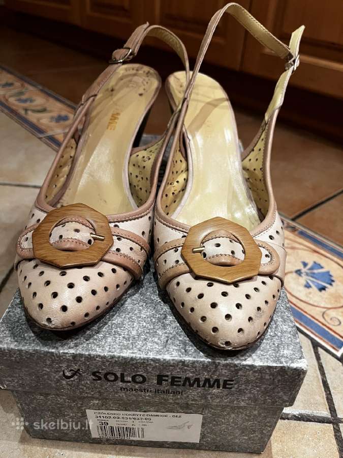 Solo Femme aukštakulnės basutes 39d.