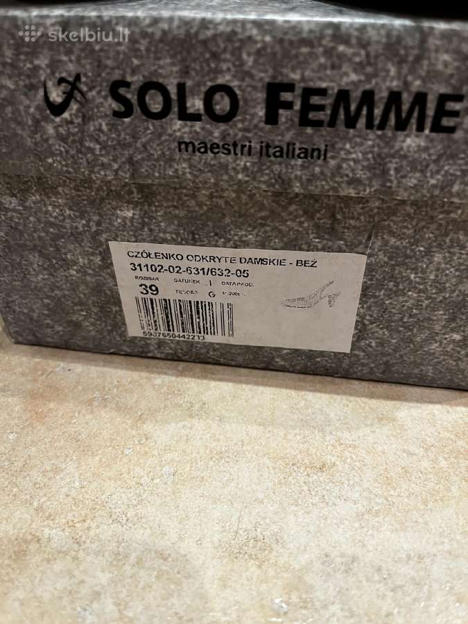 Solo Femme aukštakulnės basutes 39d. - nuotraukos Nr. 7