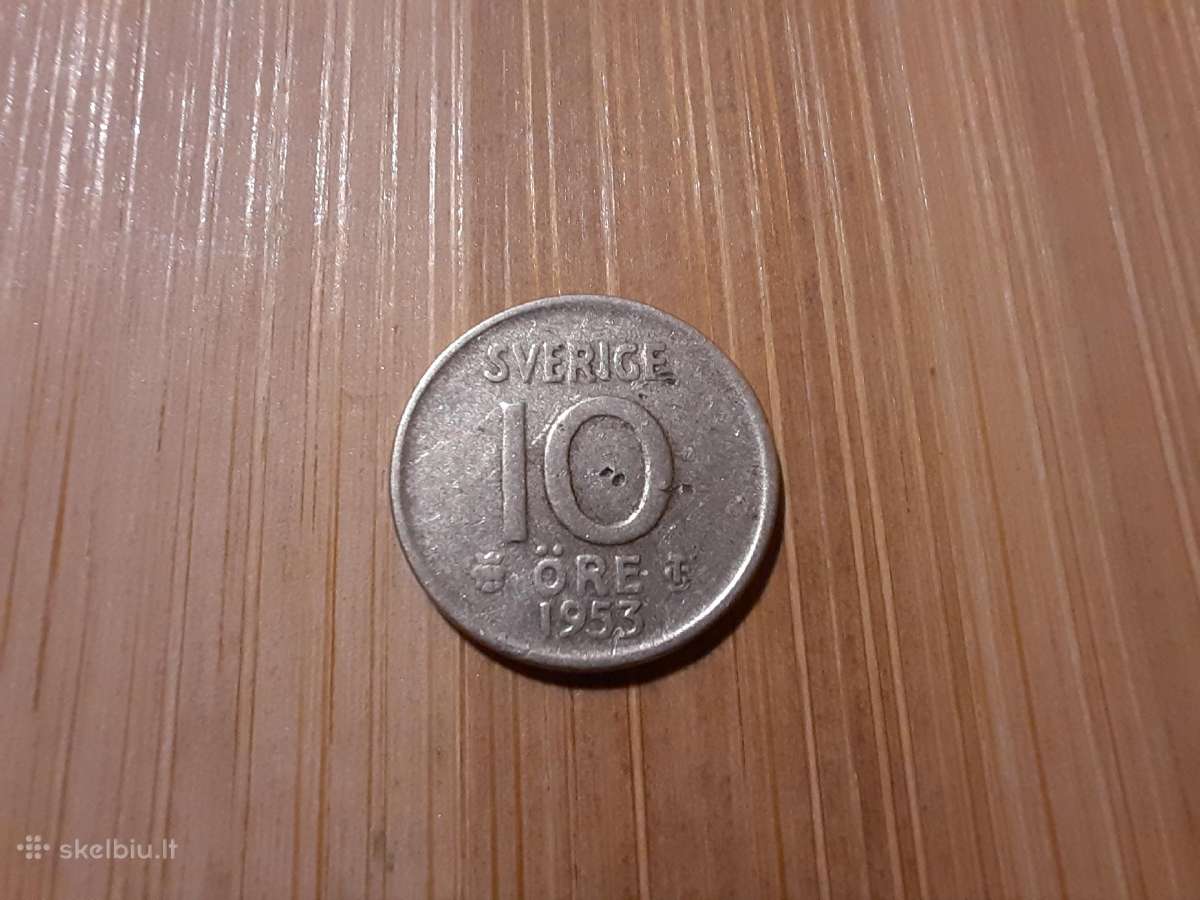 10 ore 1953 Švedija - Sidabras