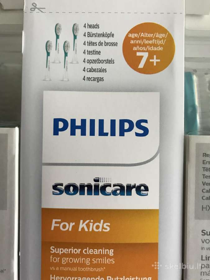 Šepetėliai Philips Sonicare for kids 4 vnt.,nuo 7m - nuotraukos Nr. 3