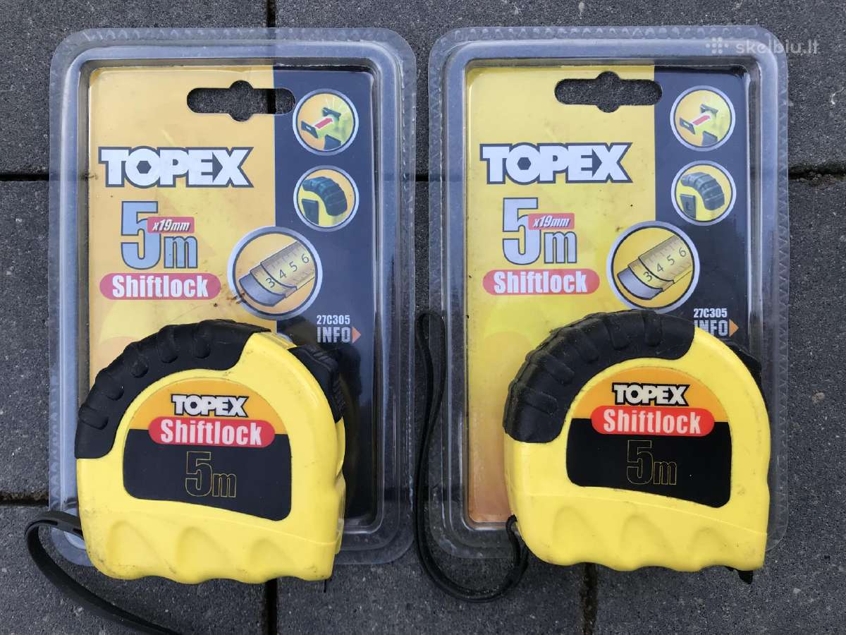 Ruletės Topex 5m