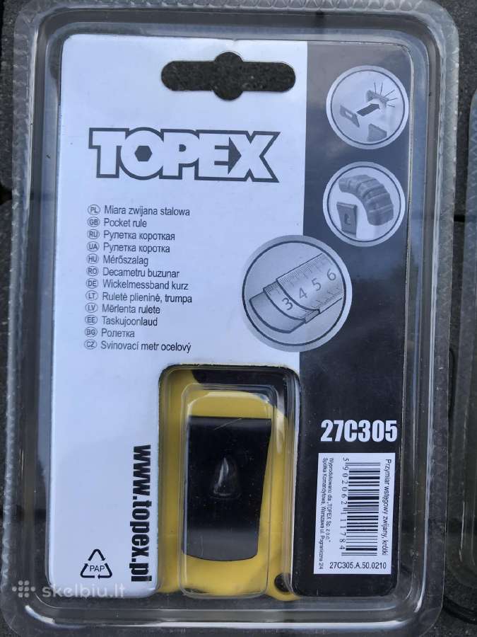 Ruletės Topex 5m - nuotraukos Nr. 2