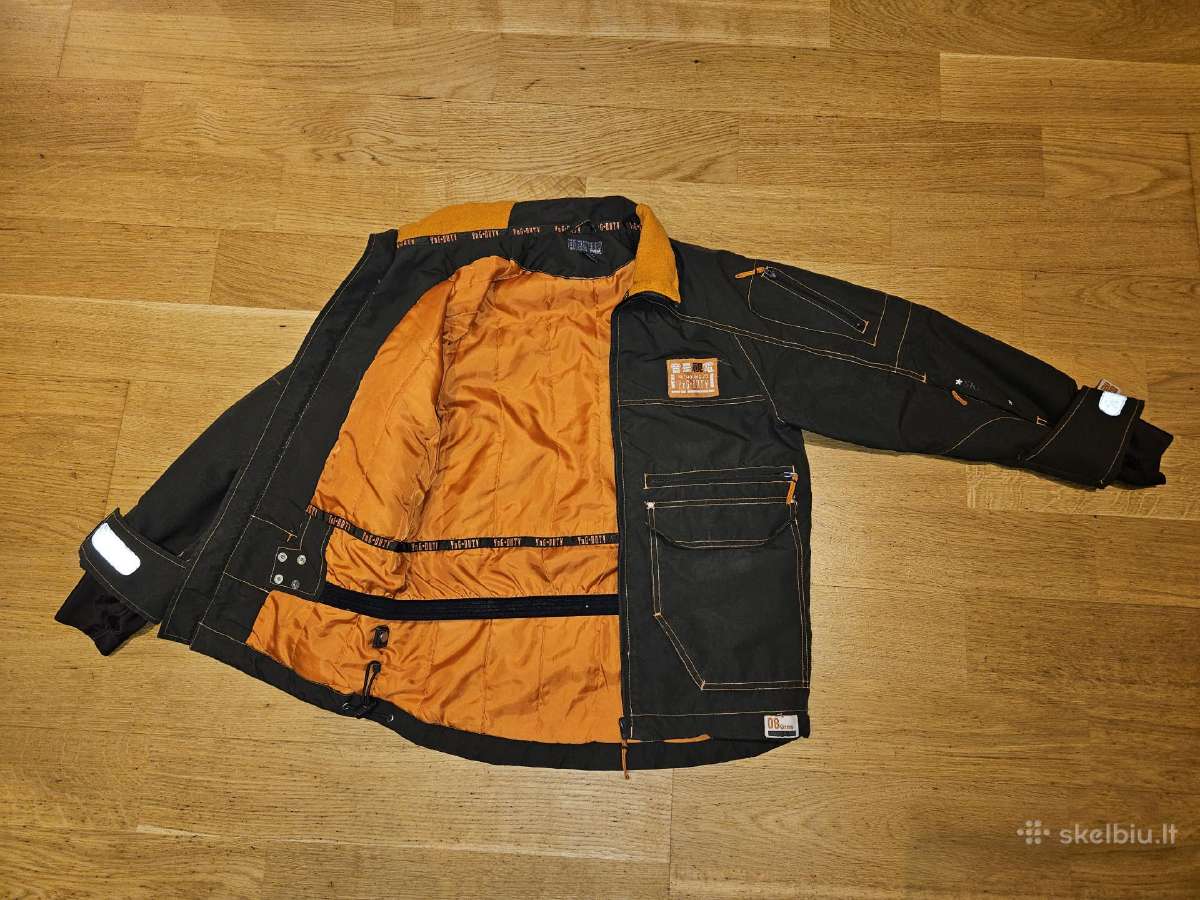 Ruda striukė 140 dydis 9-10 metų