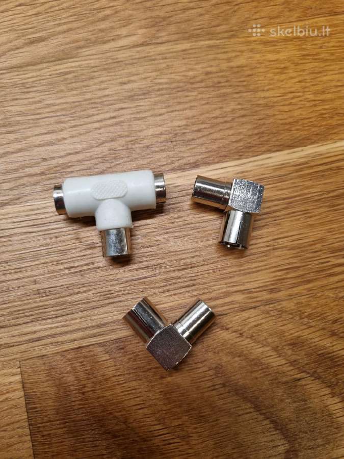 TV antenos kabelio 90 kampai ir dvišakis - nuotraukos Nr. 2