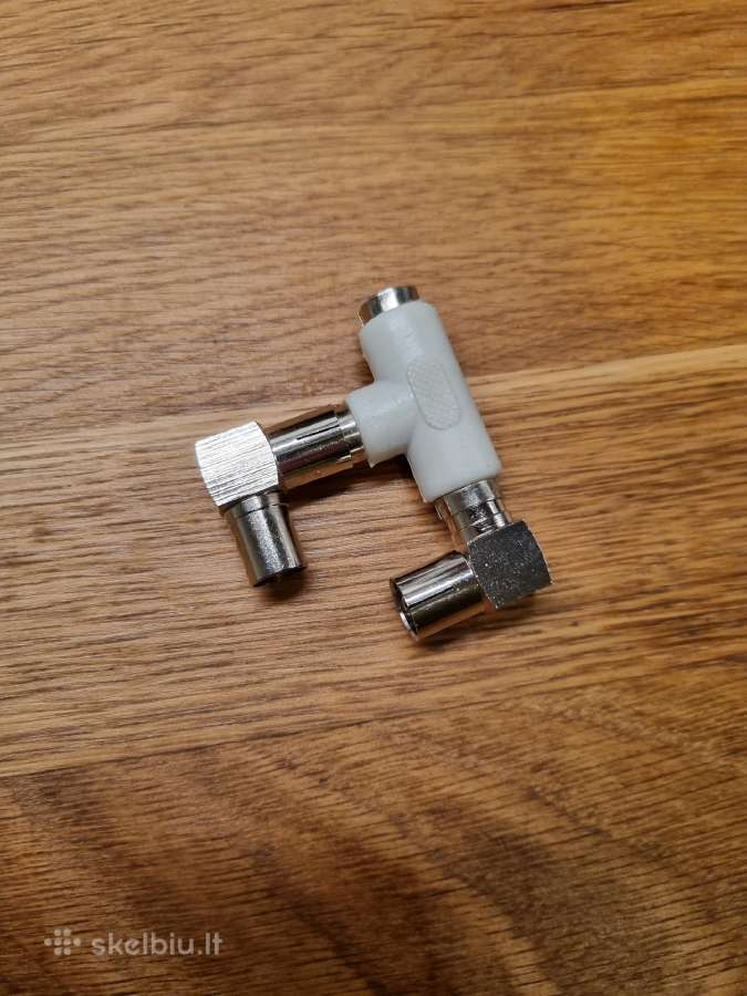 TV antenos kabelio 90 kampai ir dvišakis - nuotraukos Nr. 3